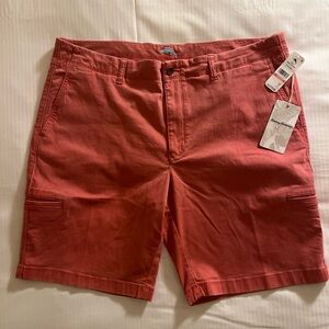 Tommy‎ Bahama Boracay Cargo Shorts Mens 40W 9" Red Ginger Embroidered Logo $110